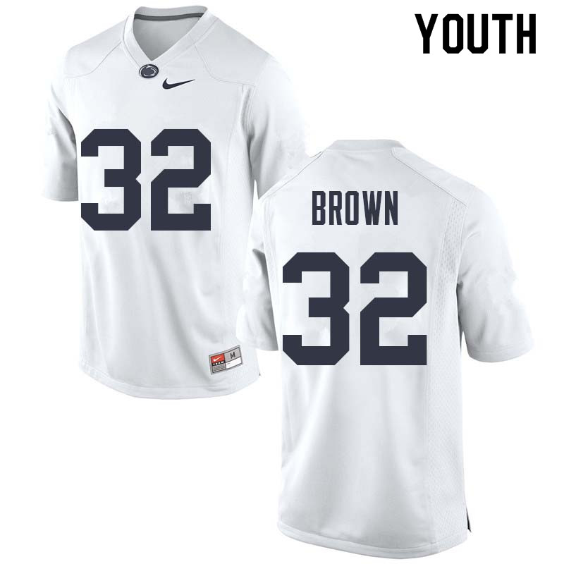 Youth #32 Journey Brown Penn State Nittany Lions College Football Jerseys Sale-White - Click Image to Close